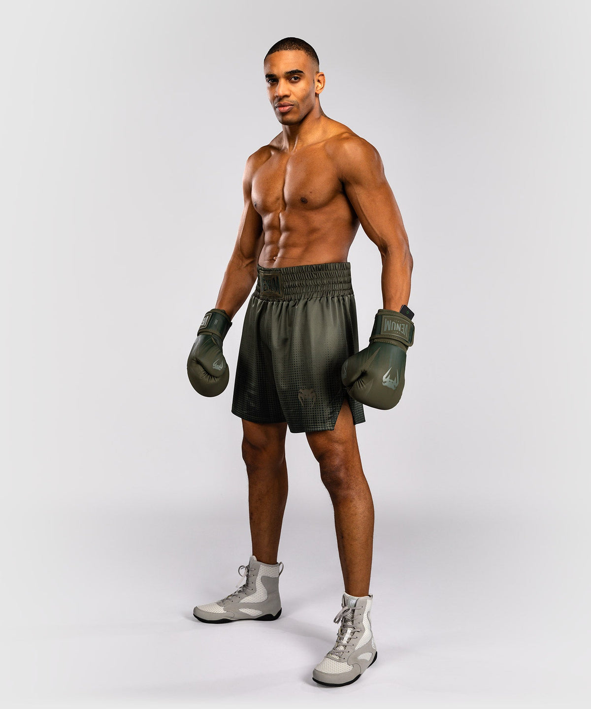Venum Boksshorts Stealth - Kaki/Donkergroen