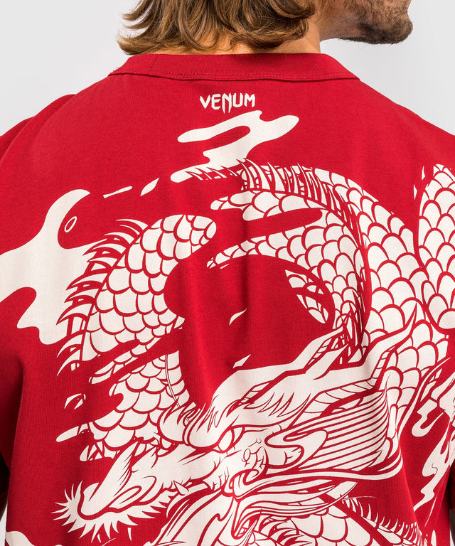 Koszulka Venum Dragon's Flight – Czerwona/Kremowa
