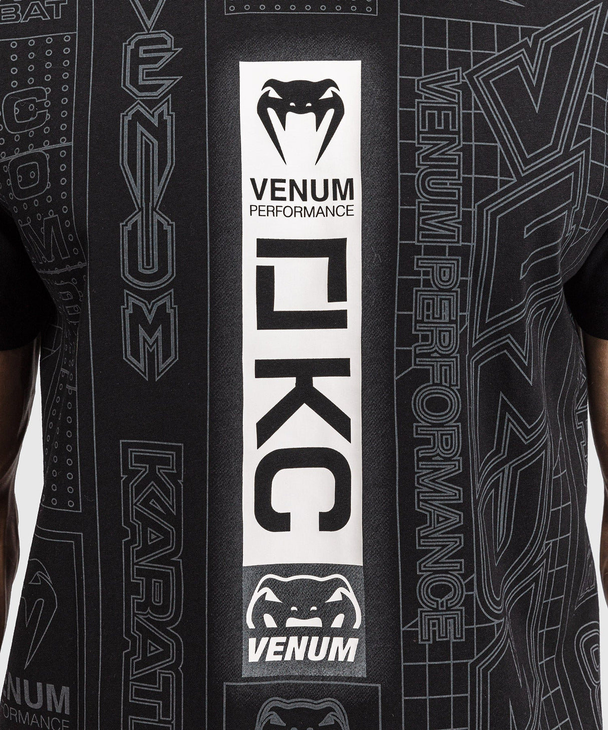 Venum T-Shirt Karate Combat - Zwart/Grijs