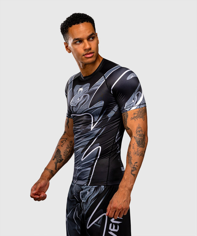 Rashguard Venum Crimson Viper 2.0 Krátké rukávy – Černá/Šedá