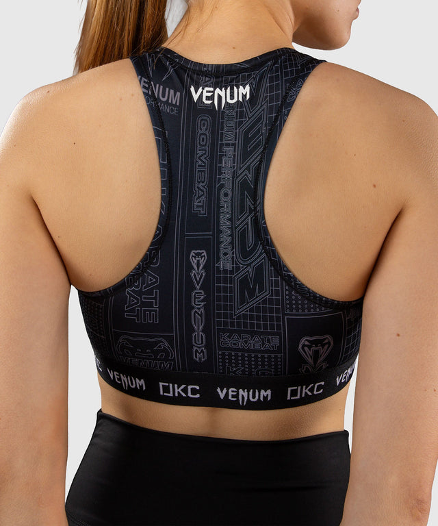 Soutien de desporto Venum Karate Combat – Preto/Cinzento