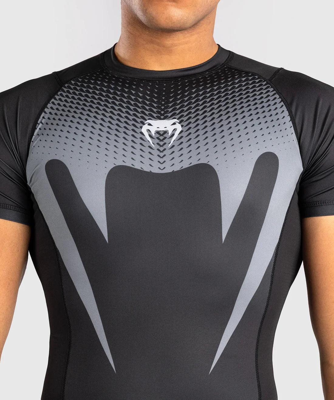 Venum No Gi Rashguard Korte Mouwen - Zwart/Zilver