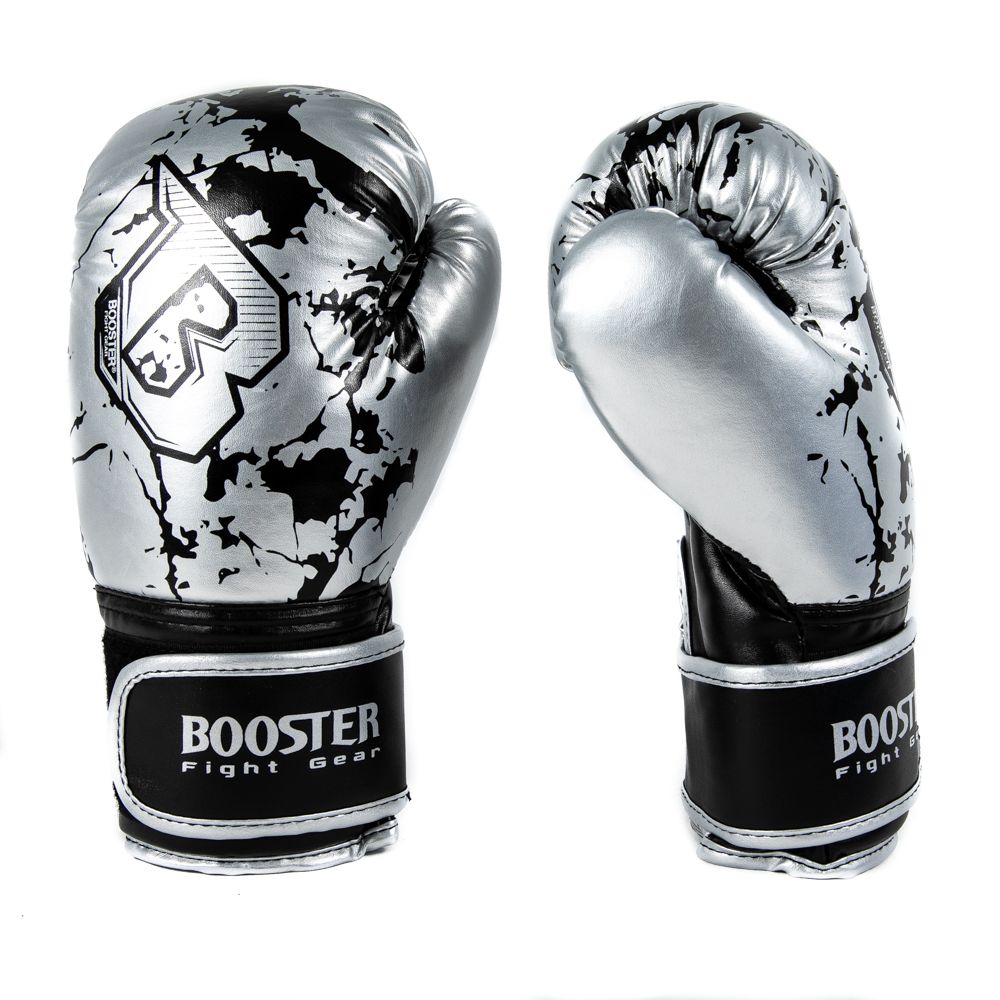 Booster Bokshandschoenen BG Kids Marble - Zilver/Zwart