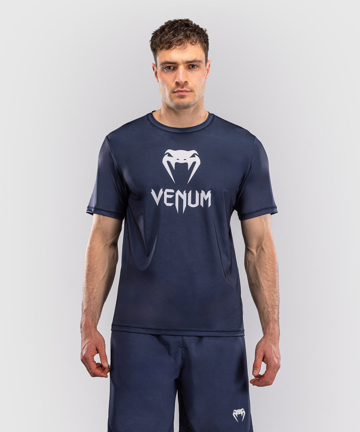 Venum T-Shirt Classic Dry Tech - Marineblauw/Wit