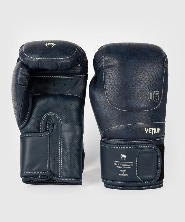 Venum Bokshandschoenen Impact Evo Scales - Nachtblauw