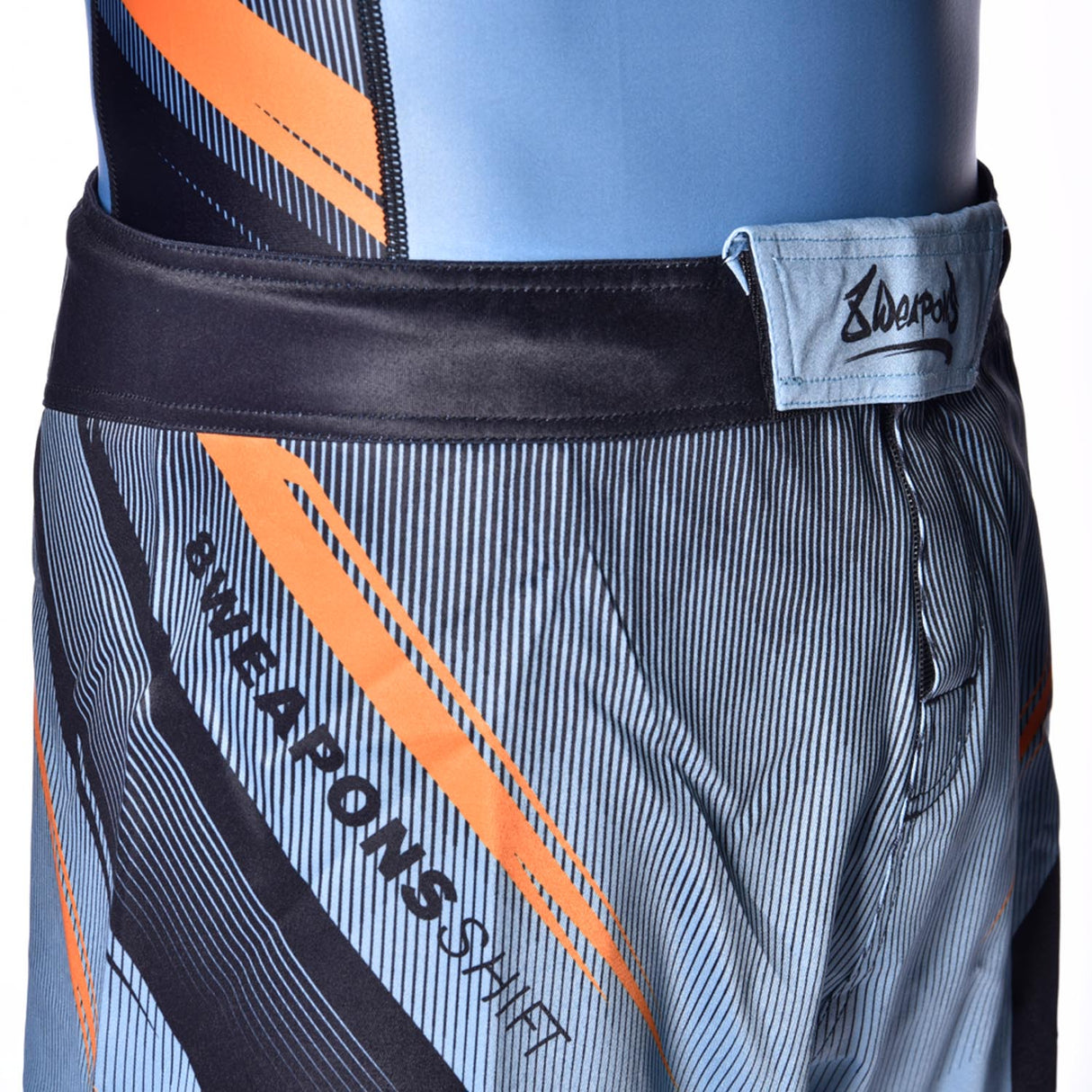 8 WEAPONS MMA Shorts Shift - Ijsgrijs/Oranje