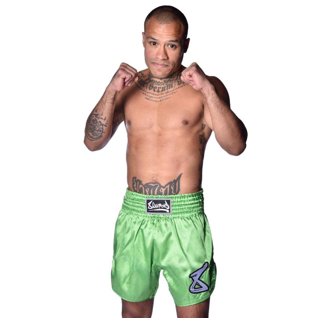 8 WEAPONS Muay Thai shorts Strike - Groen