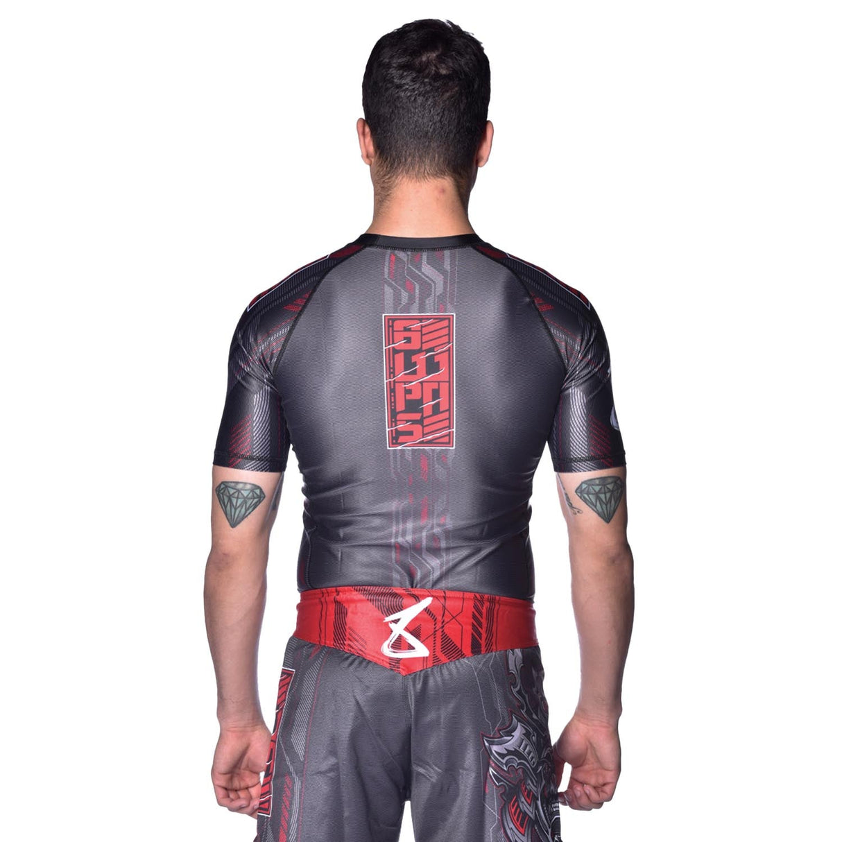 8 WEAPONS Rashguard Samurai 2.0 - Zwart/Rood