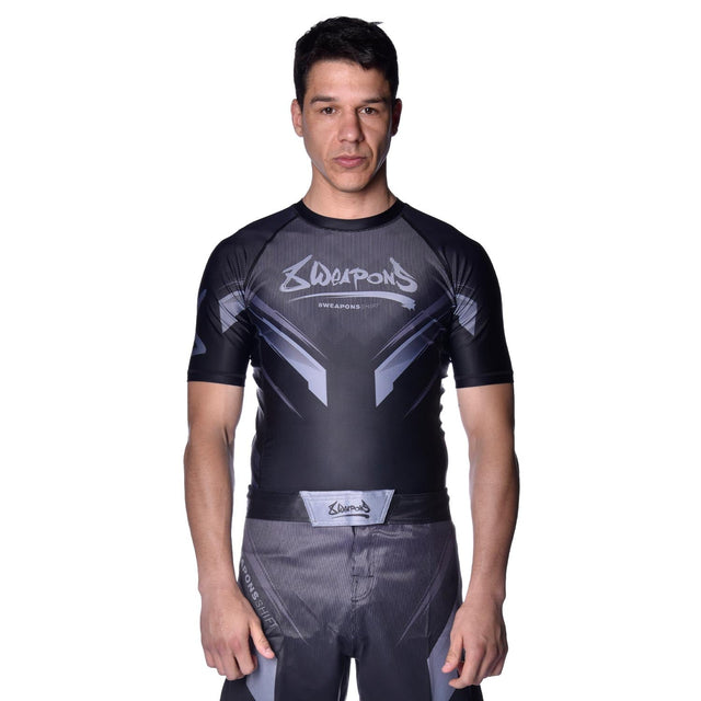 8 WEAPONS Rashguard Shift – Schwarz Matt