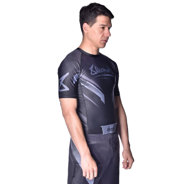 8 WEAPONS Rashguard Shift – Schwarz Matt