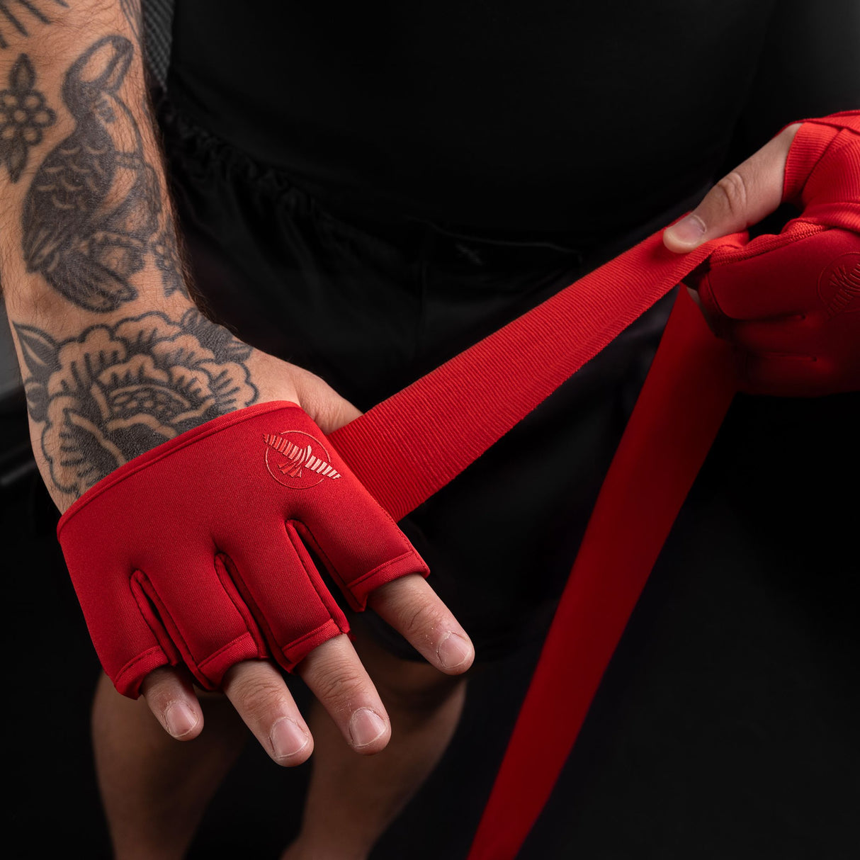 Hayabusa Handwraps Knuckle Guard - Rood