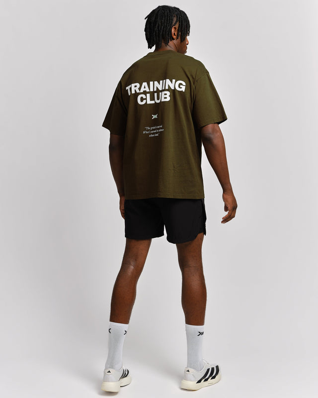 Caged T-Shirt Training Club - Khaki Grøn