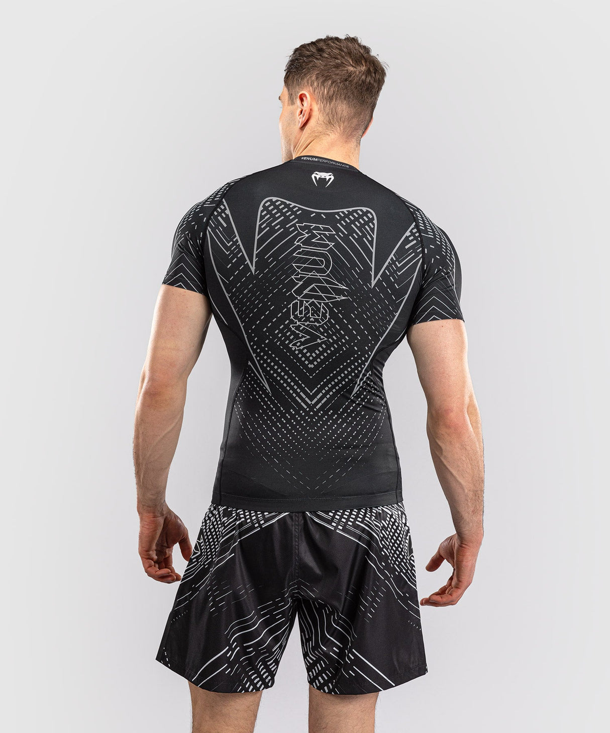 Venum Rashguard Midnight Fury - Zwart/Grijs/Zilver