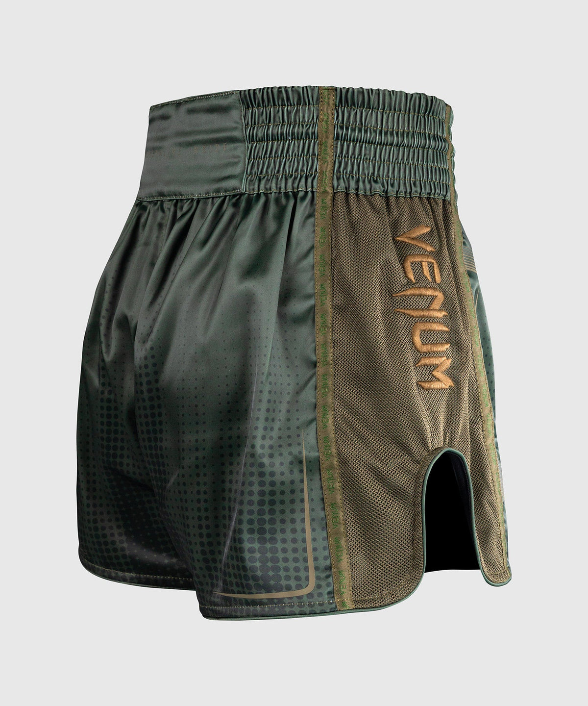 Venum Muay Thai Shorts Stealth - Kaki/Donkergroen