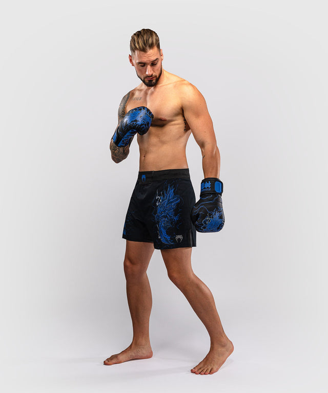 Calções de MMA Venum Thunder Dragon – Preto/Azul-real
