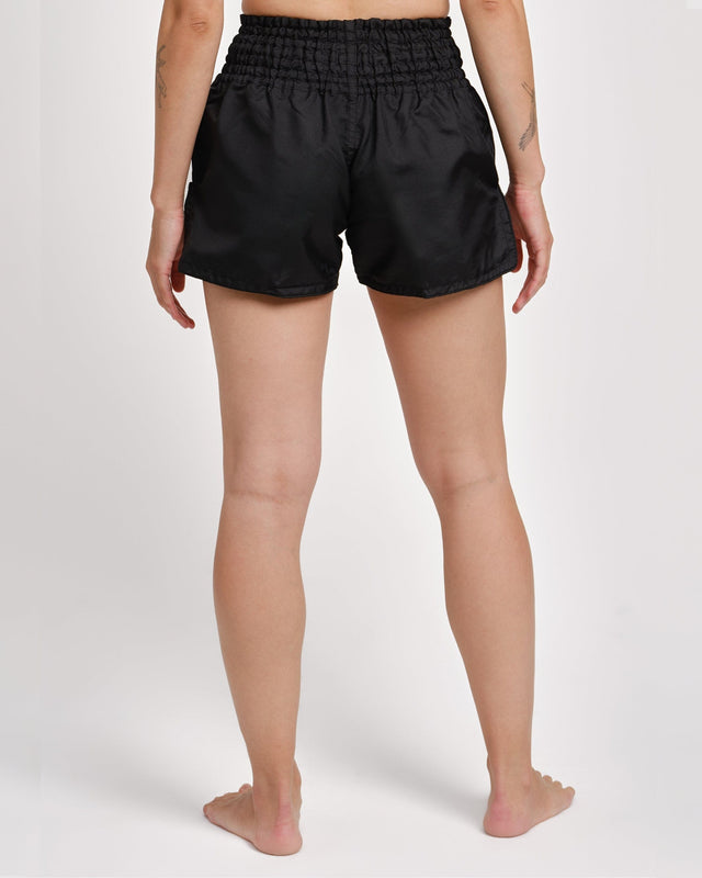 Caged Classic Muay Thai Shorts - Black/Black