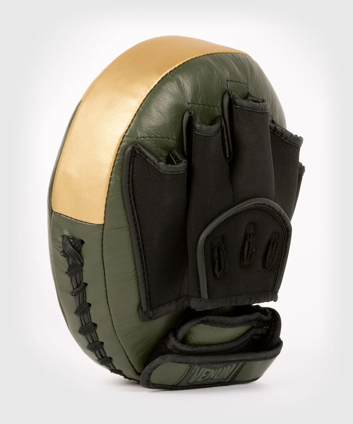 Venum Pro Boxing Handpads - Kaki Groen/Goud