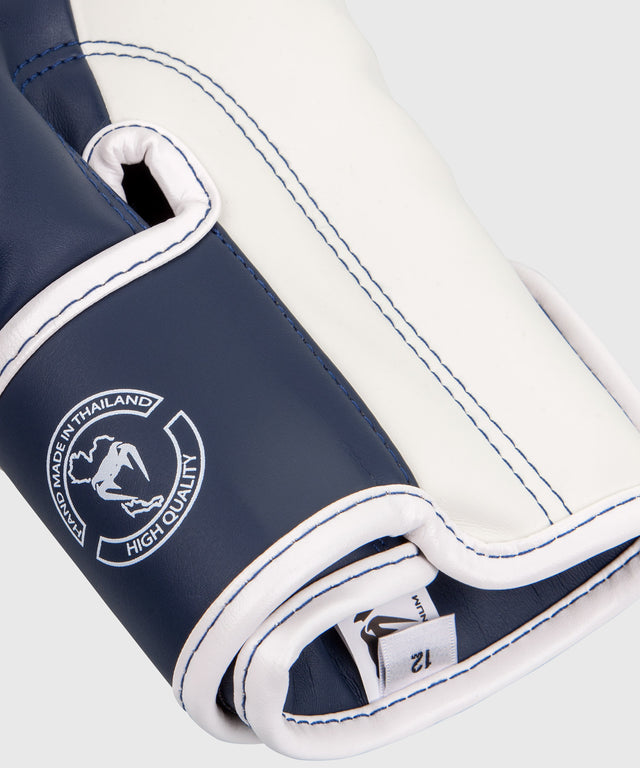Gants de boxe Venum Elite – Bleu marine/Blanc