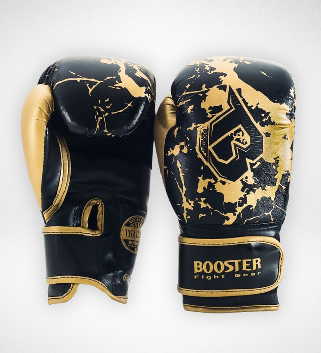 Gants de boxe Booster BG Marble Enfant – Or/Noir
