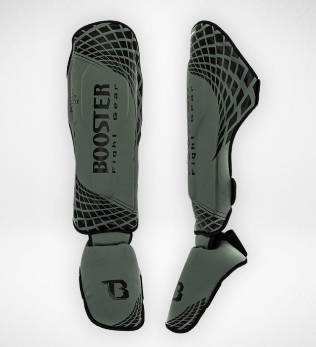 Booster Kickboks Benskydd BFG Cube – Khaki Grön/Svart