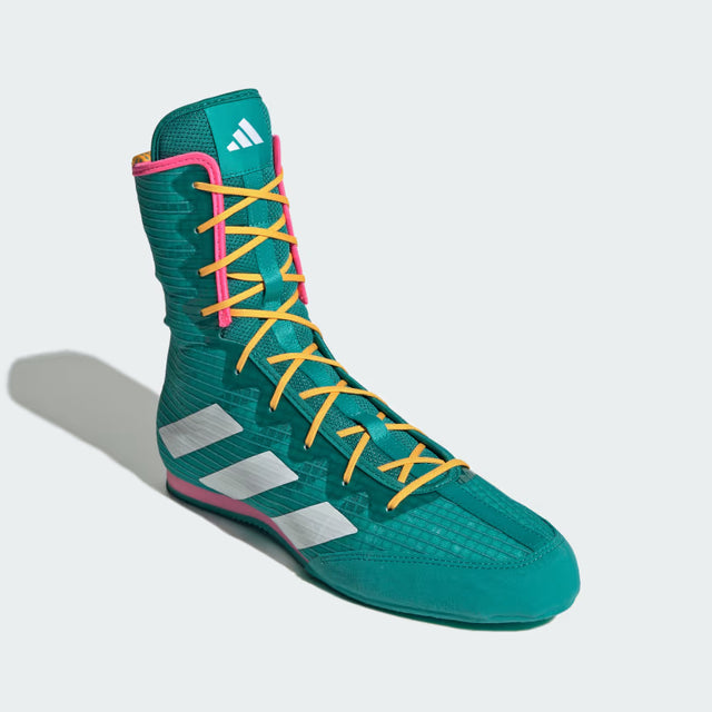 Adidas Boxschuhe Box Hog 4 – Grün/Orange/Rosa