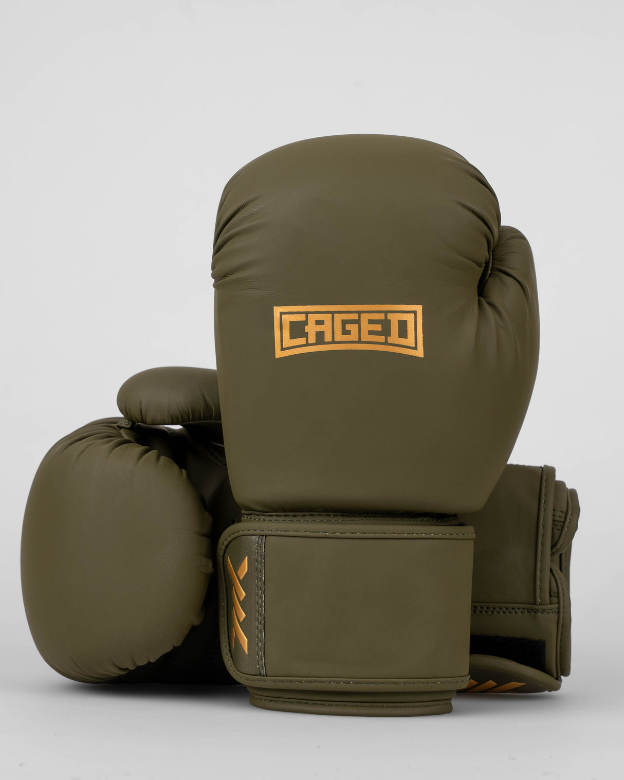 Caged Bokshandschoenen Shadow - Kaki Groen/Goud