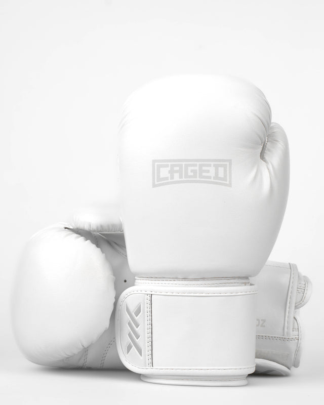 Gants de boxe Caged Shadow – Blanc/Blanc