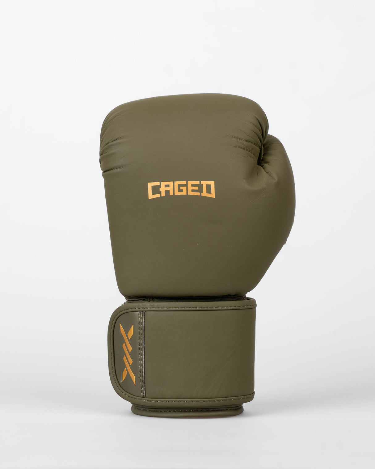 Caged Bokshandschoenen Spark Kids - Kaki Groen/Goud