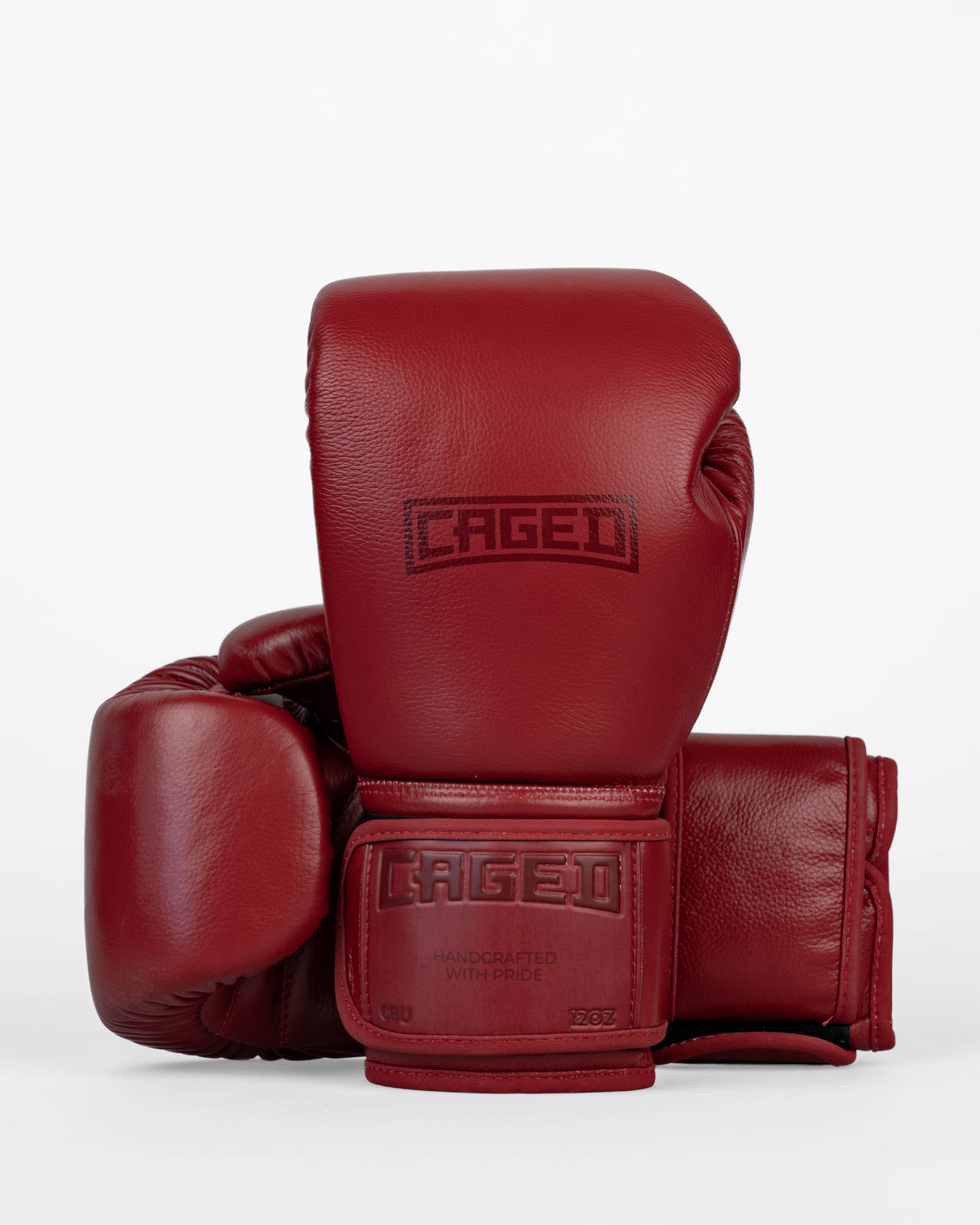 Caged Bokshandschoenen 'X' Series - Bordeaux Rood