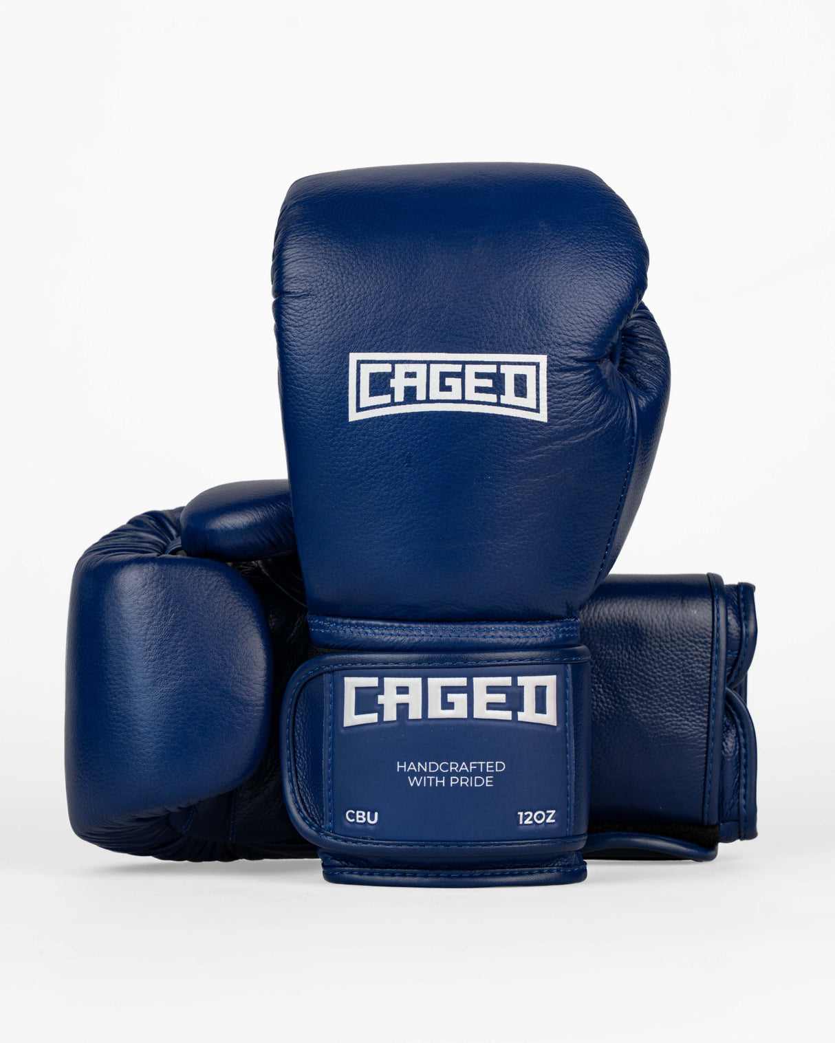 Caged Bokshandschoenen 'X' Series - Navy Blauw/Wit