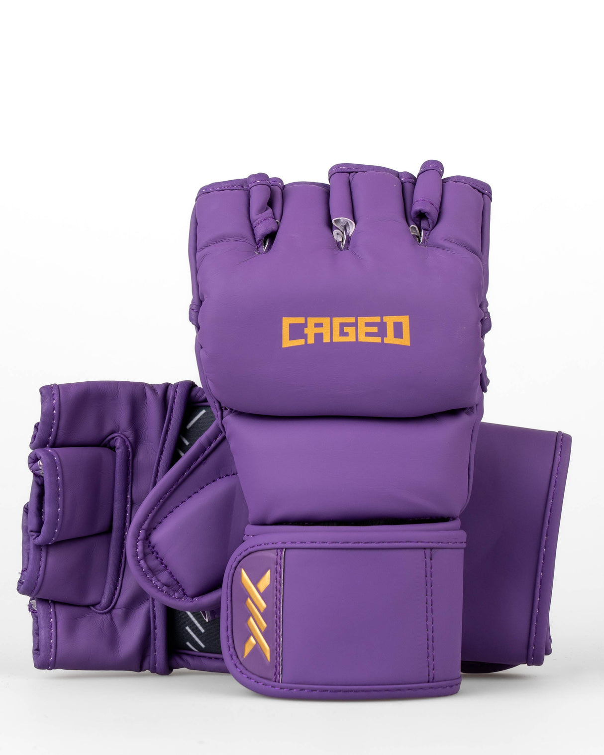 Caged MMA Handschoenen Shadow - Paars/Goud