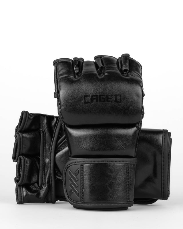 Guantes de MMA Caged Shadow – Negro/Negro