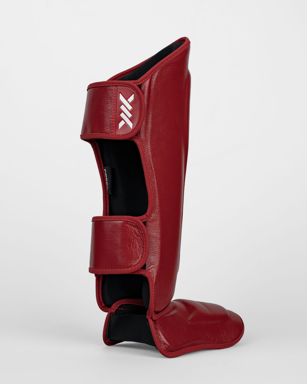 Caged Scheenbeschermers 'X' Series - Bordeaux Rood/Wit