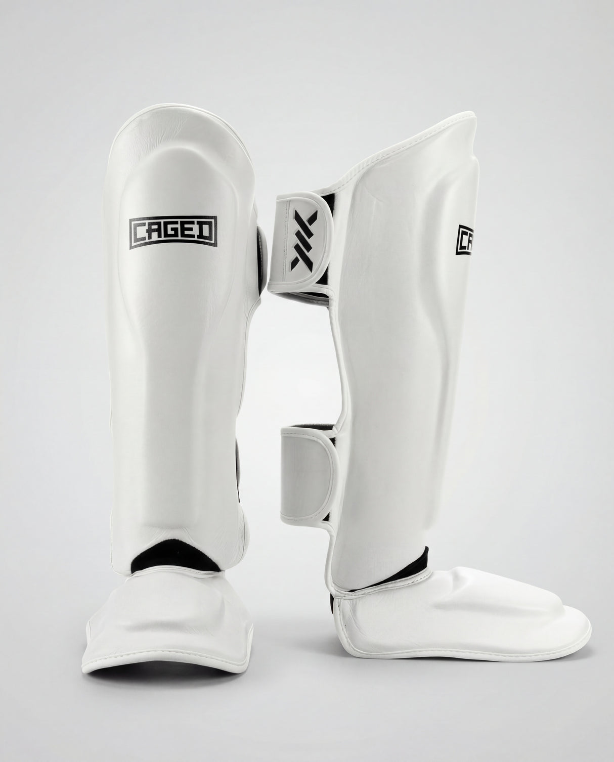 Caged Scheenbeschermers 'X' Series - Wit/Zwart