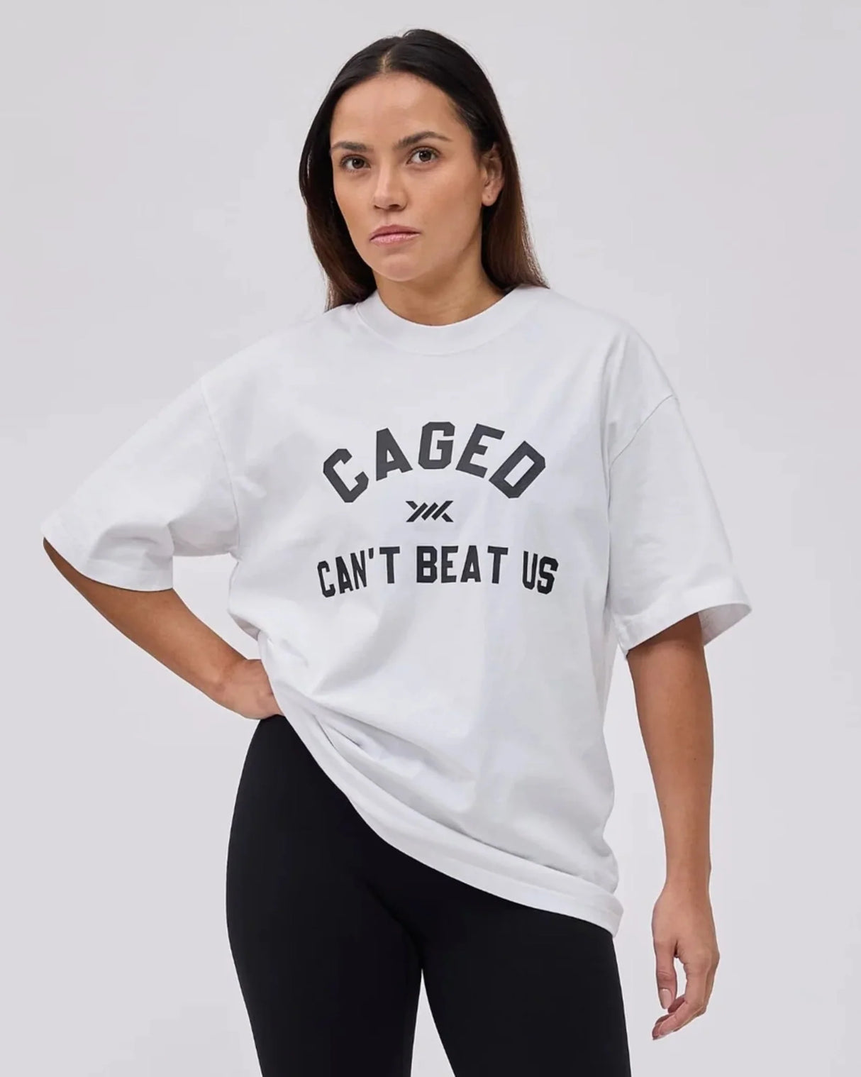 Caged Club T-shirt - Wit