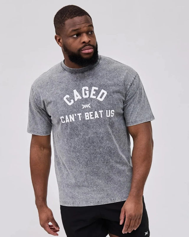 Caged Club T-shirt - Washed Grijs