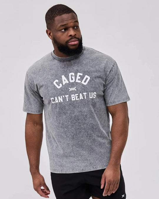 Caged Club T-shirt - Washed Grijs