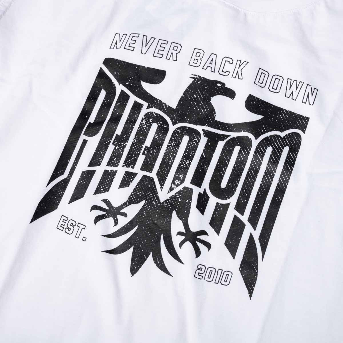 Phantom Athletics T-Shirt Germany Never Back Down - Wit