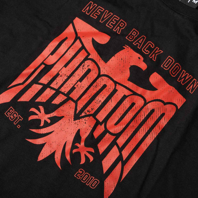 Phantom Athletics T-Shirt Germany Never Back Down - Zwart/Rood