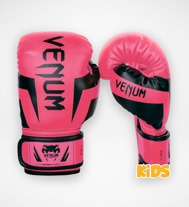 Guantoni da boxe Venum Elite Bambini – Rosa Neon