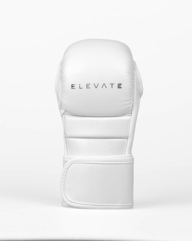 Elevate MMA-Sparringshandschuhe Prime – Weiß/Schwarz