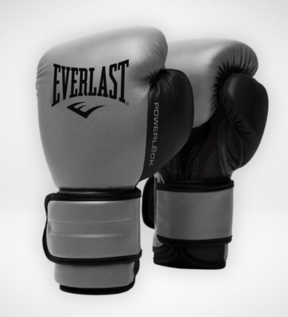 Everlast Boxhandschuhe Powerlock 2R - Grau/Schwarz