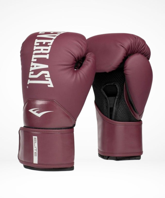 Everlast Boxningshandskar Elite2 – Bordeaux Röd