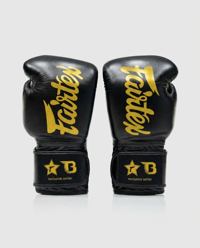 Luvas de boxe Fairtex FXB V2 – Preto/Ouro