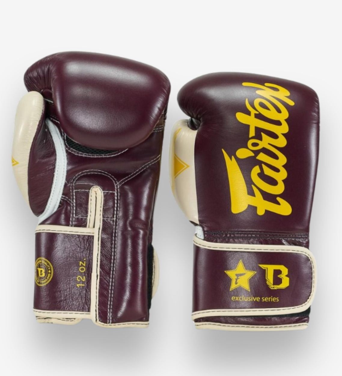 Fairtex Bokshandschoenen FXB - Bordeaux Rood/Crème
