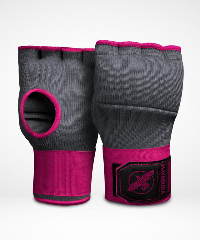 Hayabusa Innerhandskar Quick Gel - Grå/Rosa