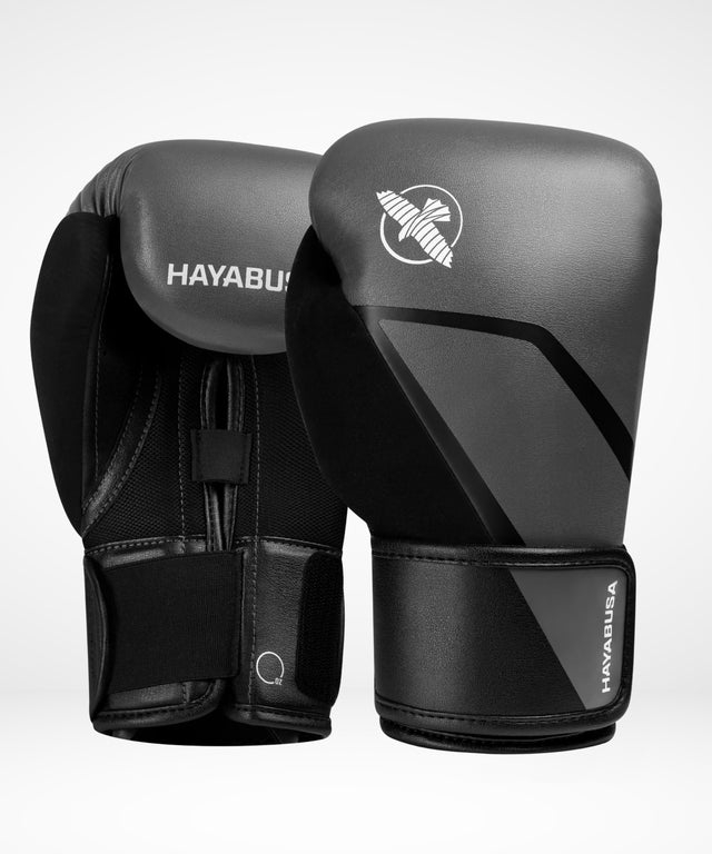Guantes de boxeo Hayabusa E1 – Gris/Negro