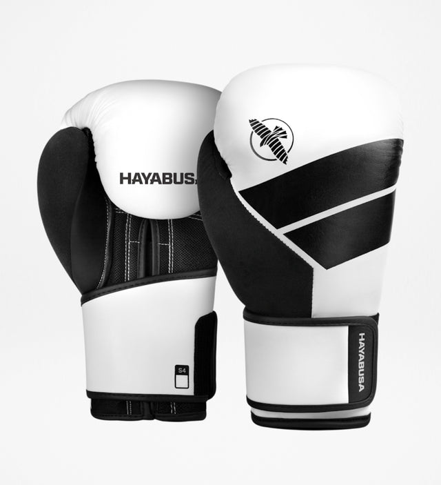 Hayabusa Boxhandschuhe S4 – Weiß/Schwarz