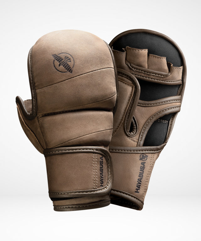 Hayabusa MMA Sparringhandskar T3 LX Hybrid – Vintage Brun