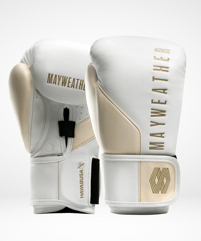 Hayabusa x Mayweather Bokshandschoenen Champ - Wit/Goud